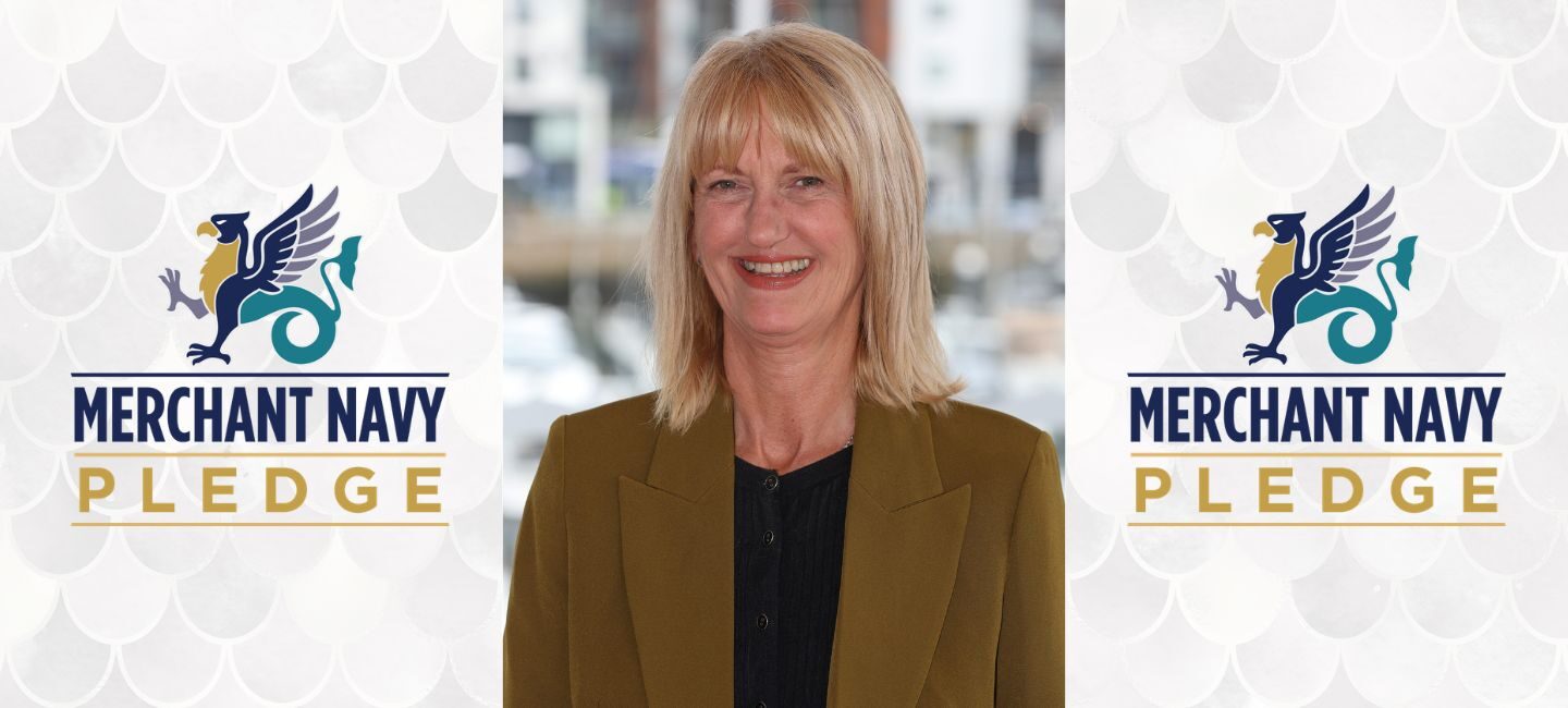 Sharon Coveney Merchant Navy Pledge Banner