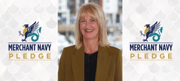 Sharon Coveney Merchant Navy Pledge Banner